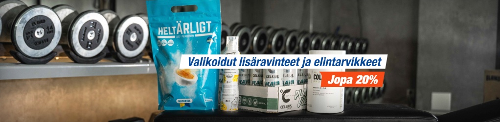 Lisravinteita ja elintarvikkeita jopa 20 %